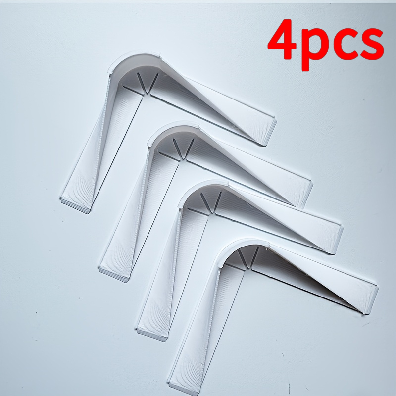 TEMU 4pcs Guide d'angle d'aide à l'installation, Décoration intérieure, Facile à installer pour créer des sur les armoires et de fond de TV, Largeur
