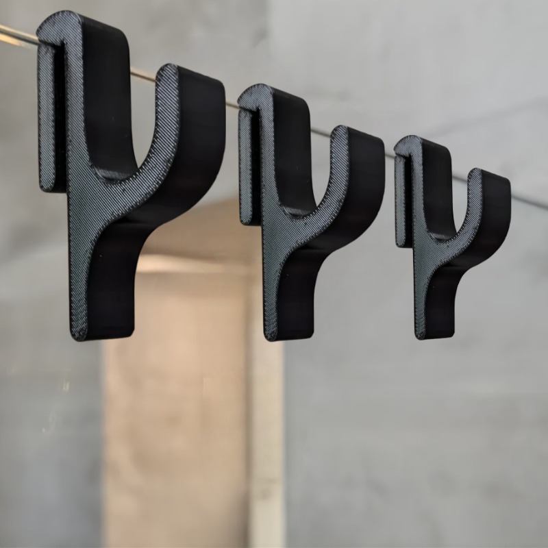 item picture set of 3 bathroom hooks that   no drilling for easy setup designed to   and   glass   featuring an anti slip design to help organize and   for your shower additions in black