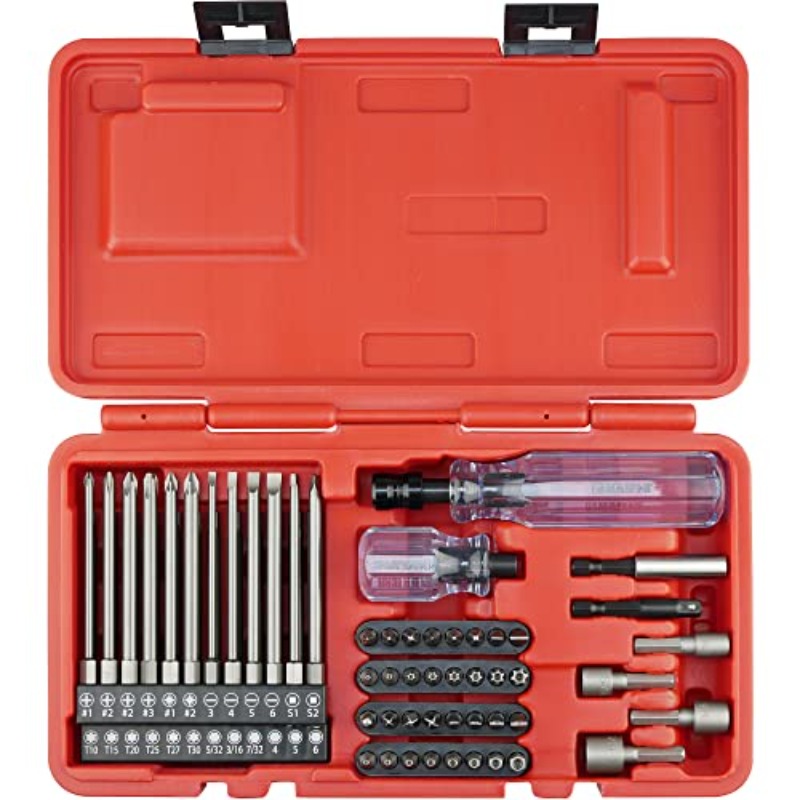 60pcs   professional screwdriver bit set with acetate ergonomic non-slip handles &   system - 4-inch heavy-duty power bits, impact-resistant case, s2 alloy steel construction for home, automotive, electronics repair - ideal for diy & professional mechanics (no power required), precision screwdriver set, tool set, screw driver set Product details 1