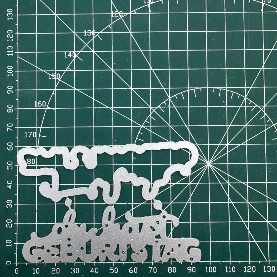 Image of A Birthday Metal Cutting Dies For Scrapbooking, Card Creation, Stencils, And Embossing Craft Decoration