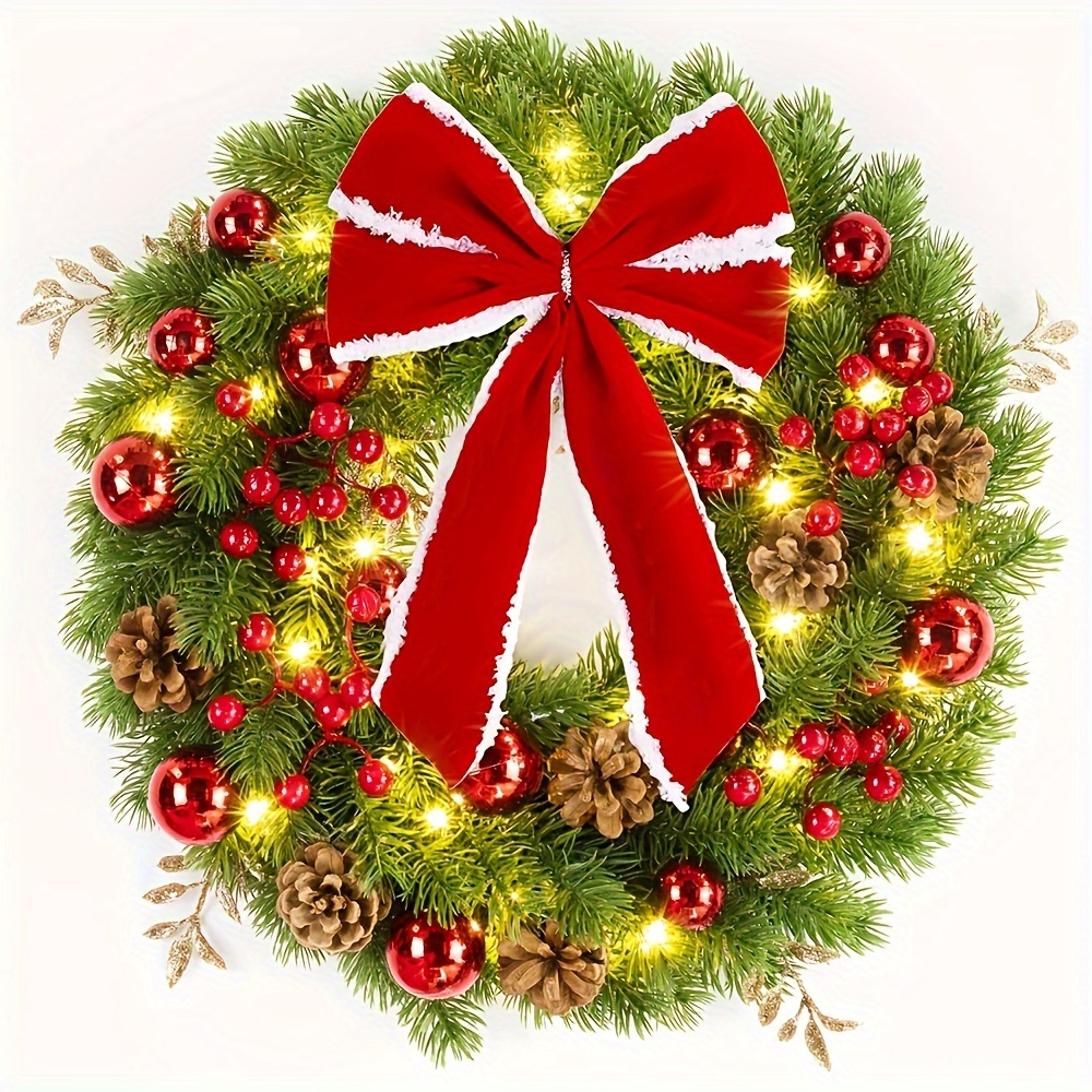 TEMU Christmas Wreaths, Christmas Decorations, Christmas Gifts, Christmas, Luminous Wreaths, Versatile Throughout The Year