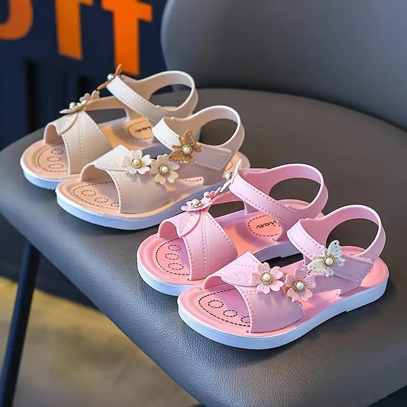 girls fashion sandals new summer floral decoration Temu Ukraine