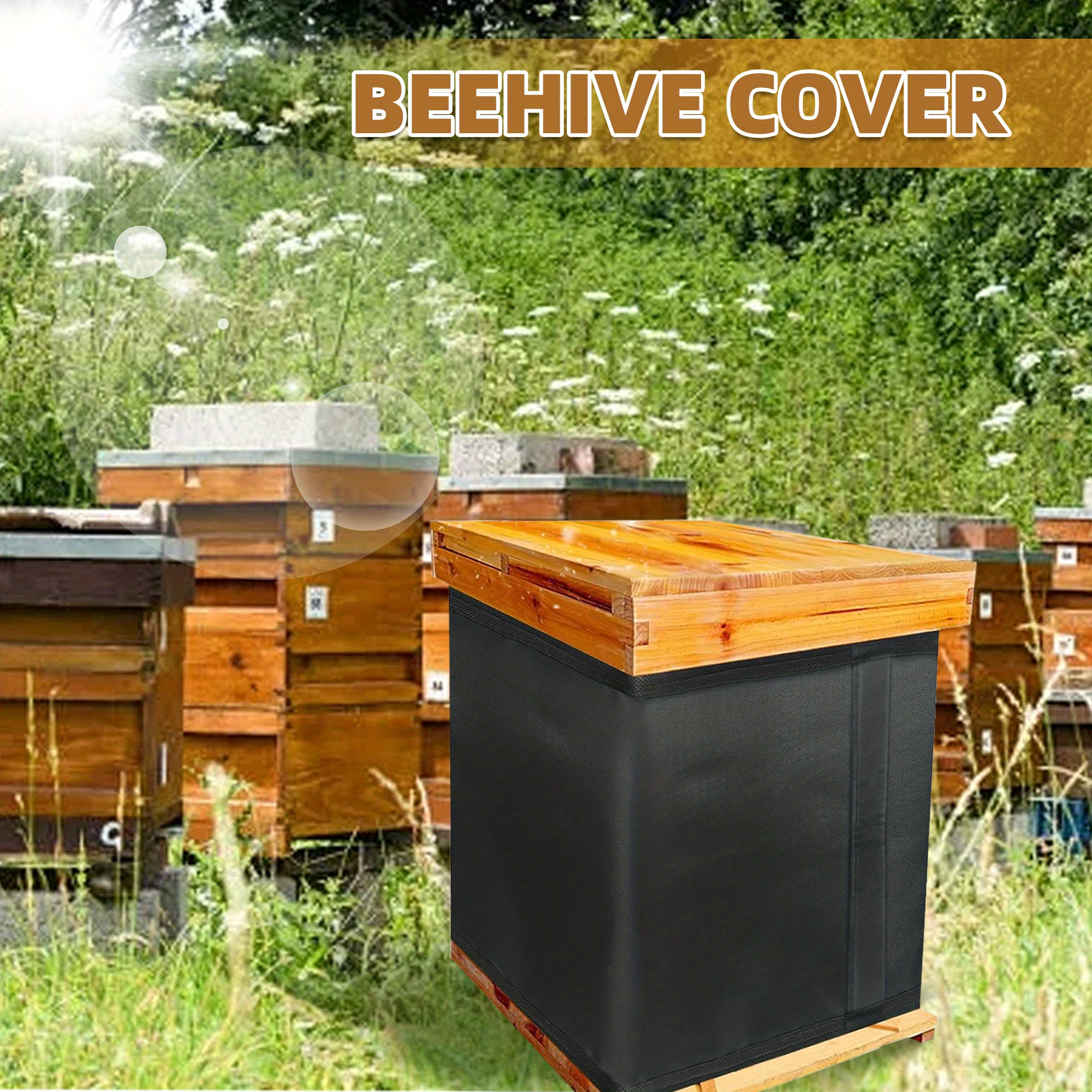 TEMU Ensemble de 2 housses de protection pour en tissu Oxford, noir, adapté à la plupart des , protection contre et le chaud (couverture uniquement,