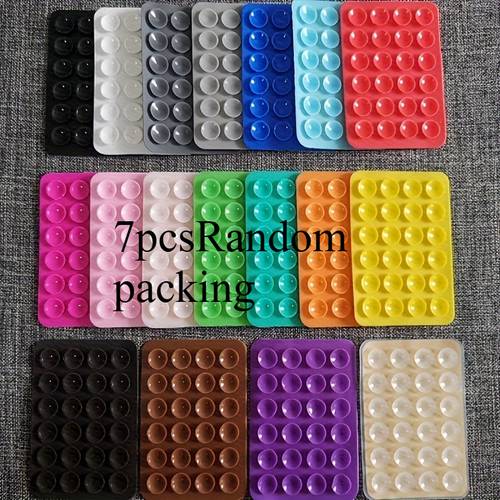 7 piezas de calcomanías de silicona aleatorias para de teléfono - respaldo adhesivo, de cortar y pegar, fuerte, reutilizables y lavables - ideal para la decoración de fundas de teléfono y la fabricación de soportes, adiciones para teléfonos | de teléfono vivo | adhesivo lavable