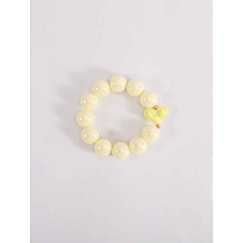 Women's Geometric Beaded Bracelet with Iridescent Effect, Stretchable