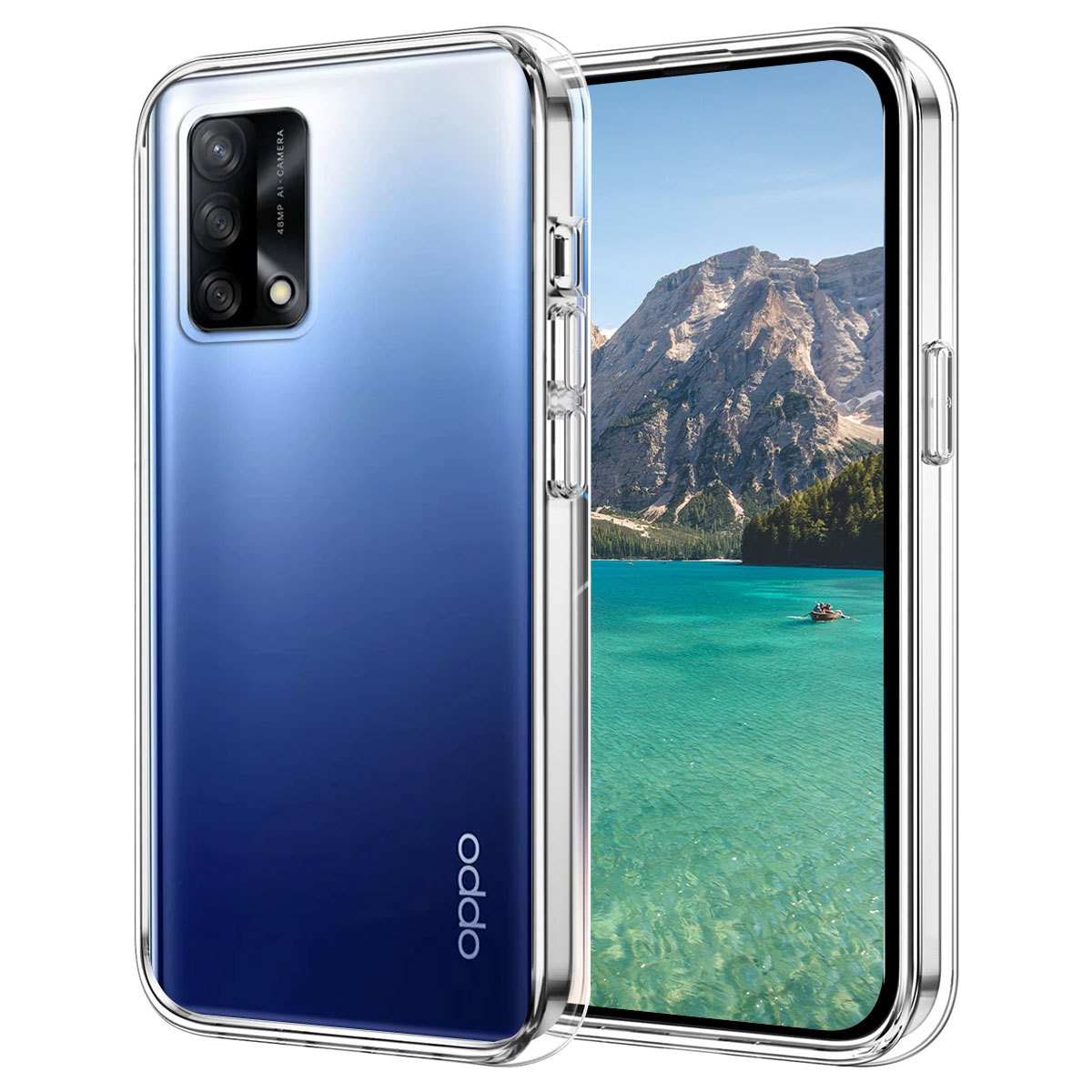 TEMU Phone Case: For Oppo A74 4g Protective Case, Flexible Shockproof Mobile Phone Protective Case, Transparent, Protection, Anti-scratching Rear