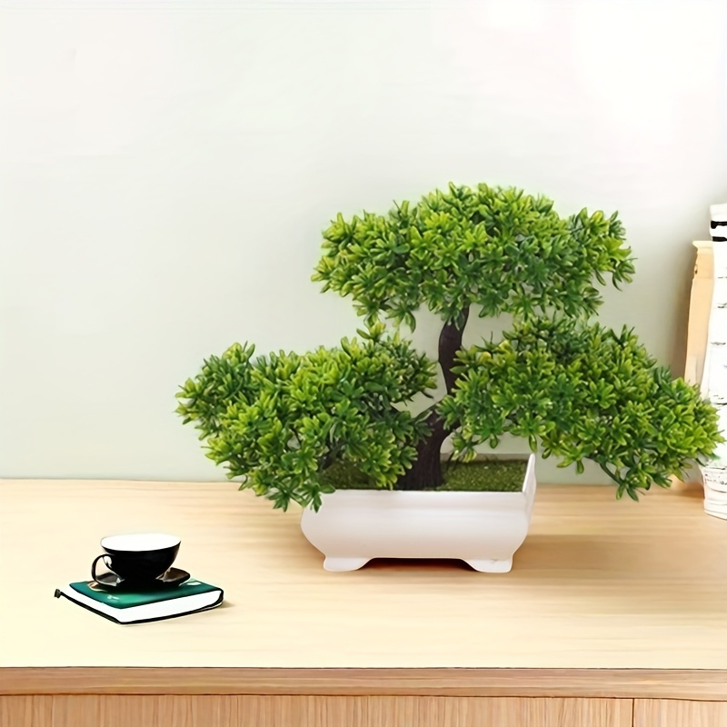 * Lifelike Artificial Pine Bonsai - High-Quality Plastic, Ideal for Home  Decor * * Desktops, Bookshelves And Holiday Decorations, Including  Christmas And Housewarming Gifts