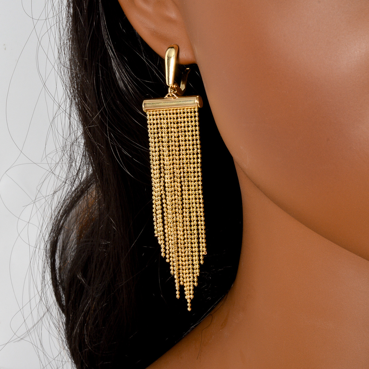 Shimmering Tassels Jewelry Set - Wedding Copper Accessories
