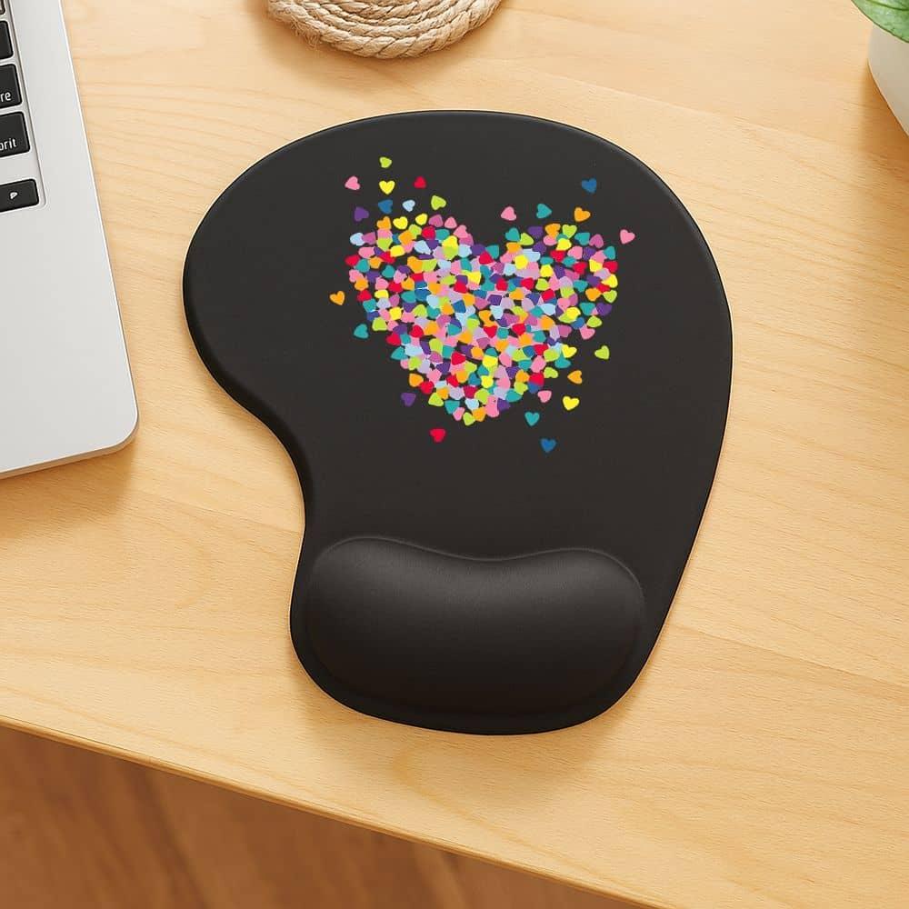TEMU Colorful Mouse Pad With Wrist Rest, Fashion And Stylish Office Desk Accessories, Desk Mat For Home Office, Gaming Equipment And Work From , Cute