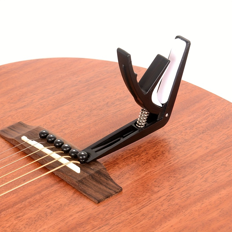 TEMU Futuristic Design Guitar Capo, Universal Clip For Electric Acoustic Guitar Ukulele, Quick Change Chord Tightener For Adjustment, Secure Clamping