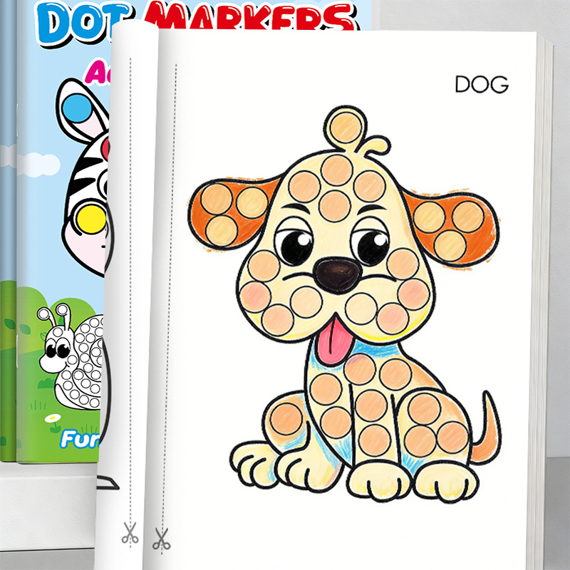 Dot-Activity & Coloring Book for Ages 3-6
