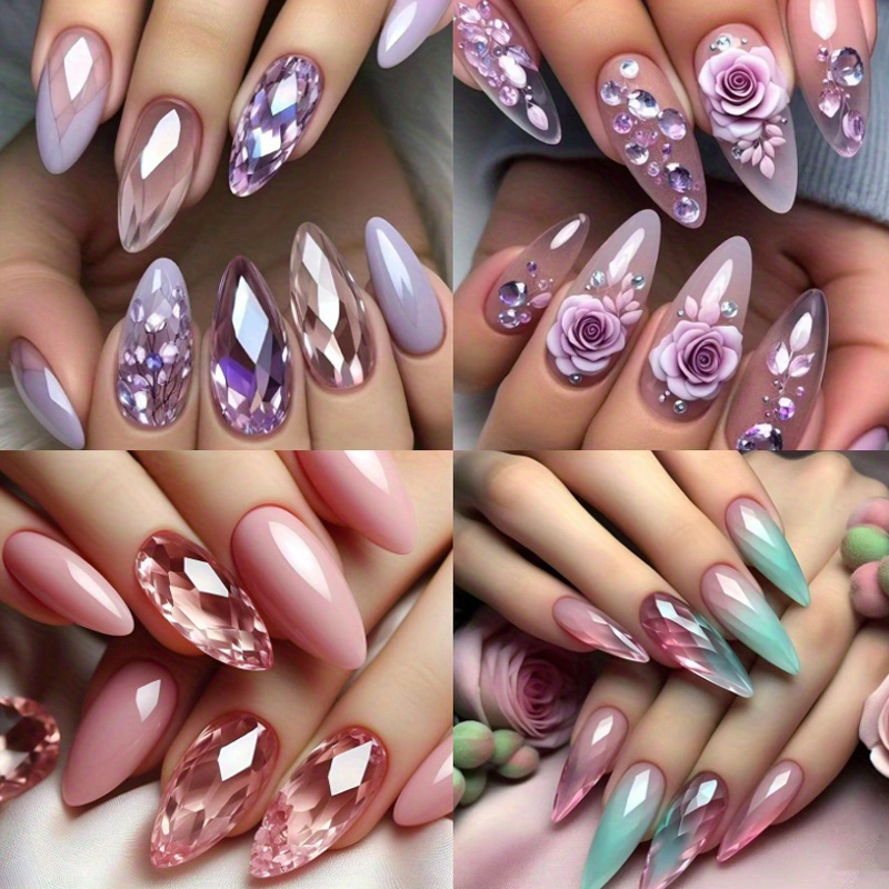 

96pcs (4 ) In Set - Length Purple And Tones , Detachable , Suitable For And Styles