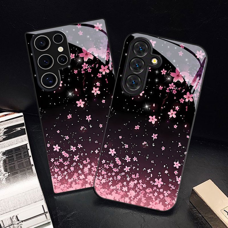 TEMU para Teléfono - Rosa con Estampado de Cielo Estrellado y para Samsung Galaxy