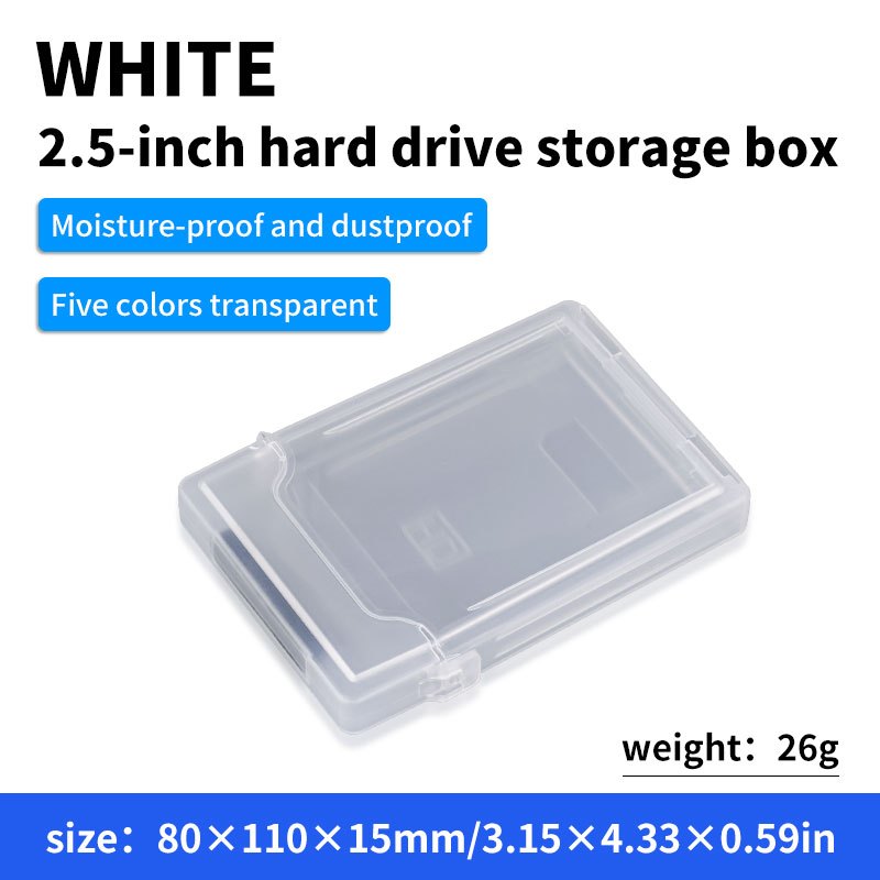 TEMU de Almacenamiento para Disco Duro - Diseñada Específicamente para Guardar y Proteger Discos Duros Originales de 2.5 Pulgadas, Compatible con