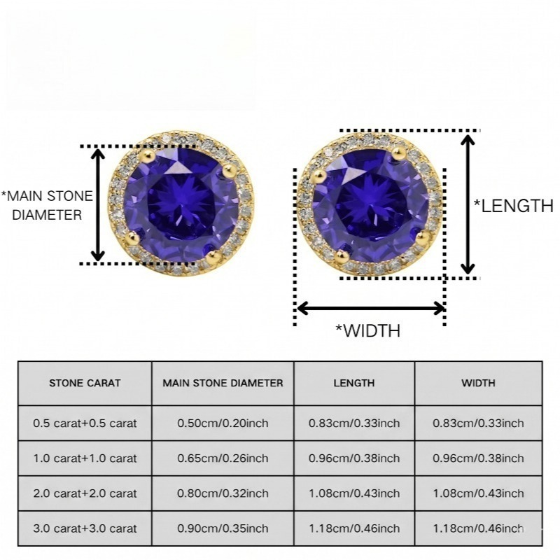 Fashionable Synthetic Zircon Ear Studs, Lovely Present