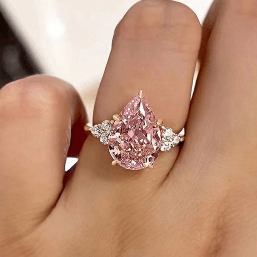 TEMU Luxurious Silver-plated Ring Featuring Sparkling Synthetic Zirconia, Perfect For Elegant Ladies. This Exquisite Piece Is Ideal For Bridal
