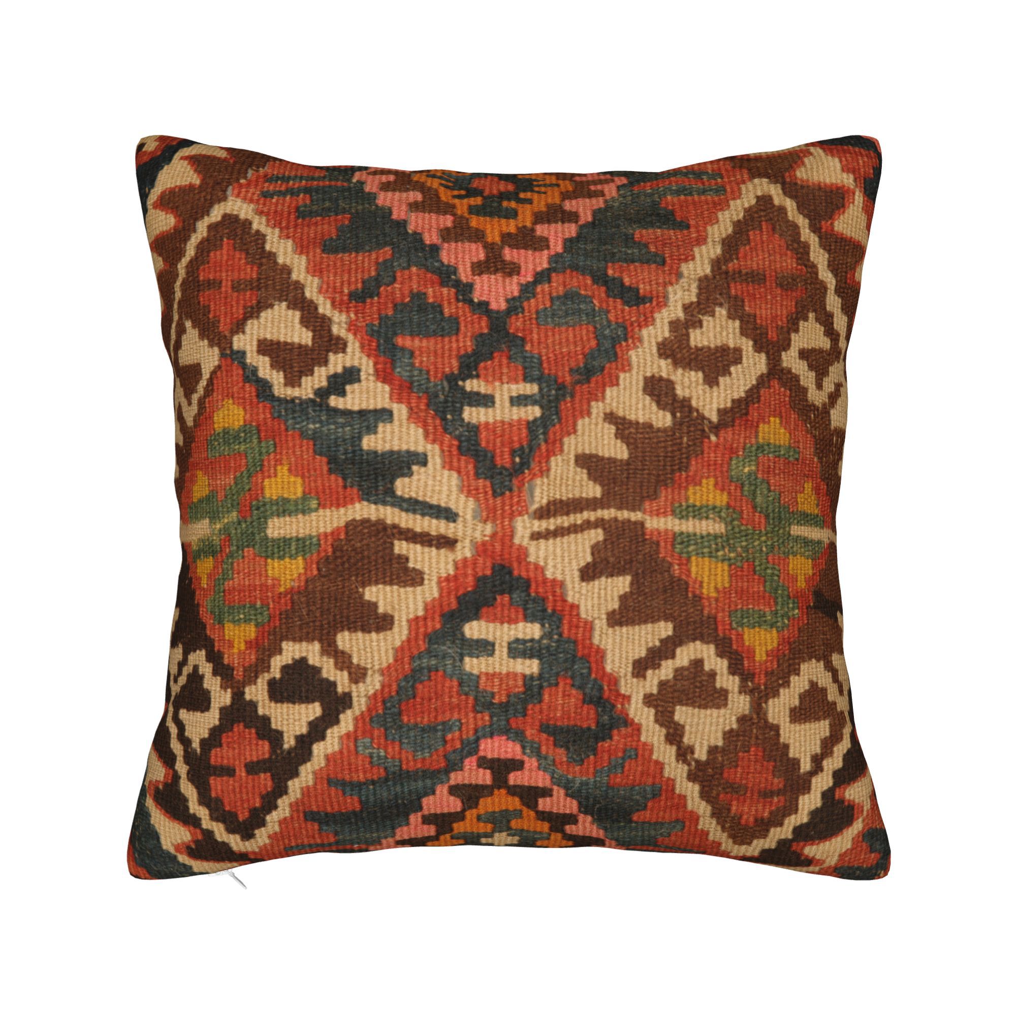 TEMU de almohada estampada negra y naranja, estilo vintage, de cojín decorativa para sofá y cabecero de cama, artículo de decoración elegante para el