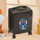 1pc official carry on luggage suitcase with means no one left forever message telescopic handle swivel wheels lightweight zipper closure cabin bag for fans business travel perfect birthday christmas gift stylish teal blue beige pink luggage for travel for teenager