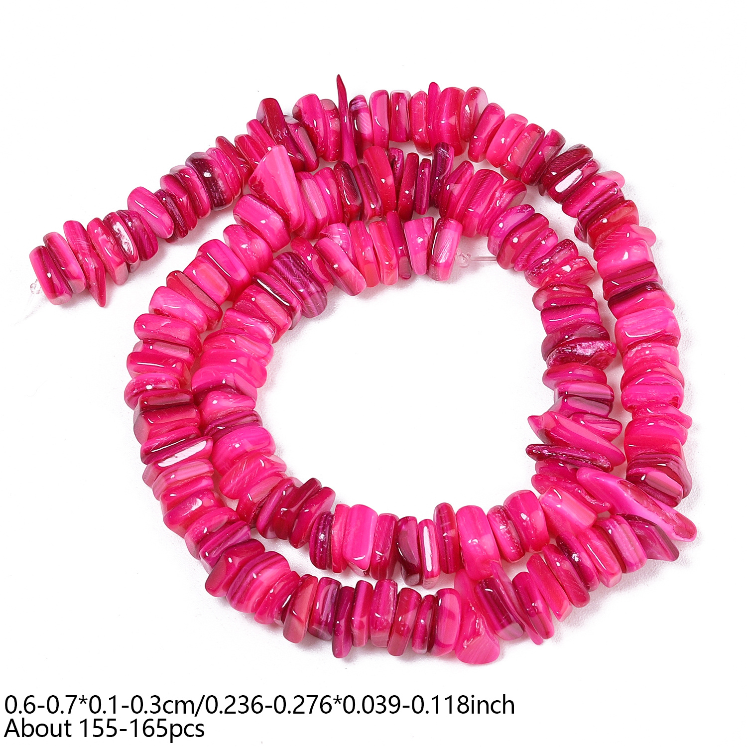 TEMU Cuentas sueltas de piedra natural de 7 mm, color rosa, cuadradas irregulares, para hacer joyas, pulseras , collares, aretes, manualidades,