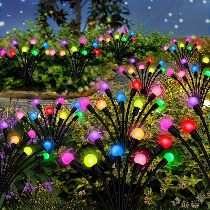 18     smart light leds firefly lights firefly lights solar outdoor solar firefly lights garden outdoor patio decor solar lights Product details 1
