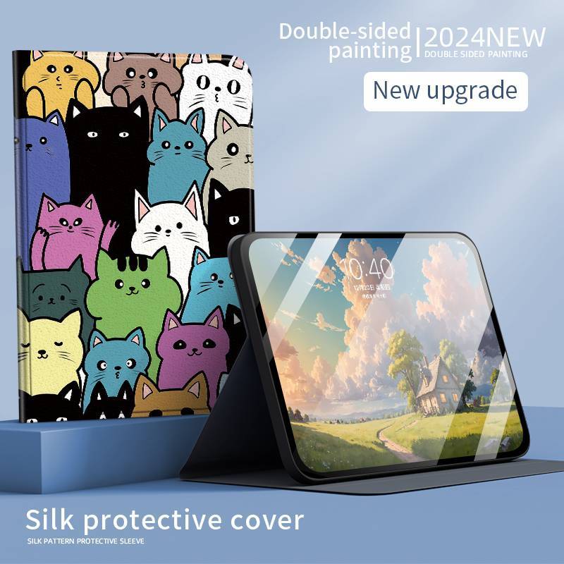TEMU Cat Pattern Tablet Case For For Galaxy Tab A7 (2020/2022) (model /t503/t505/t507/t509) (10.4 Inches) A7 Lite (sm-t227, Sm-t225, Sm-t220) (8.7