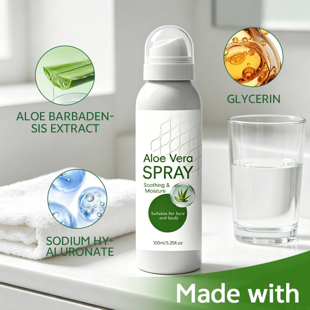 aloe vera gel liquid Florida Glow After-Sun Cooling Gel Organic Aloe Vera 8oz main image 1