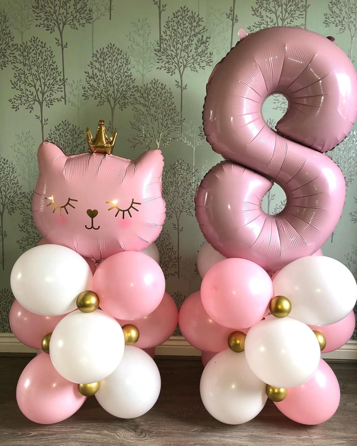 2 piezas globos forma gato en rosa adorables - Temu Chile, image size:800x1000
