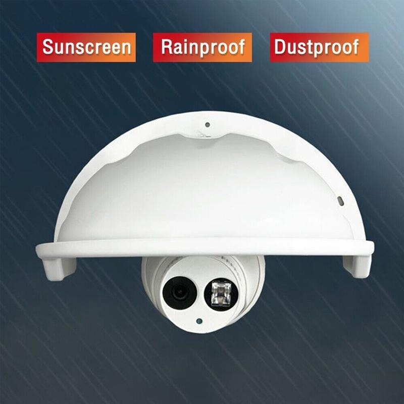 Universele Zon Regenschaduw Camera Cover Schild Cover Schild ABS Kunststof Zon Regenschaduw Buitenshuis Beveiligingscamera Cover Schild voor Buitencamera (WHITE