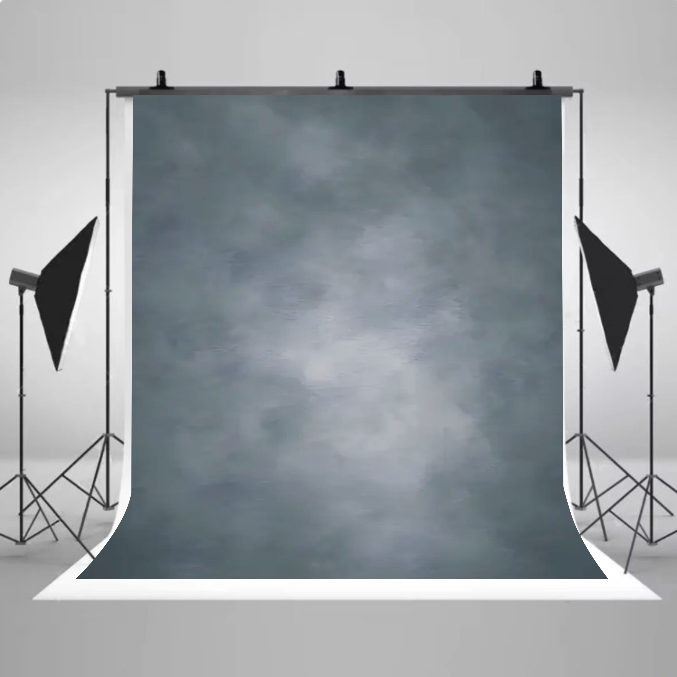 Retro Gray Photography Background Polyester Seamless Backdrop
