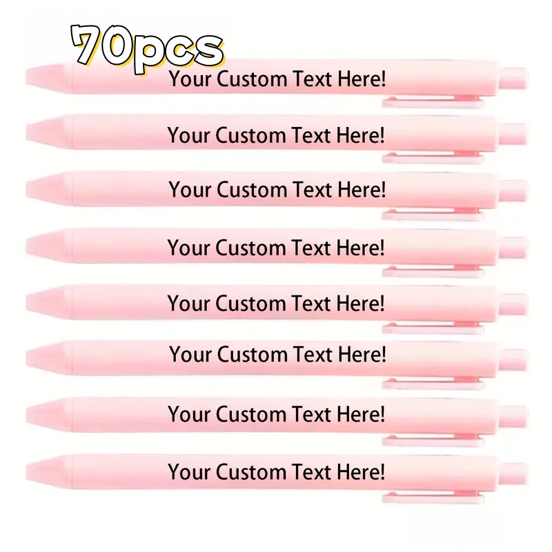 TEMU 70pcs Customizable Macaron Color Gel Pens | Lightweight Plastic, Smooth Writing, Ideal For Parties , Perfect For Christmas, Birthdays,