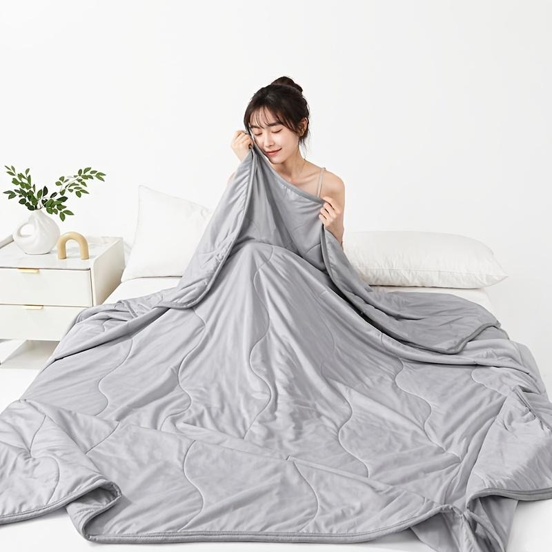 TEMU 夏用冷感タオル リバーシブル冷感 シングル・ダブルサイズ 夏の食卓用 冷感 ベッドカバー ソファ 膝掛け 吸湿性・通気性 ソフトな肌触り 夏用寝具