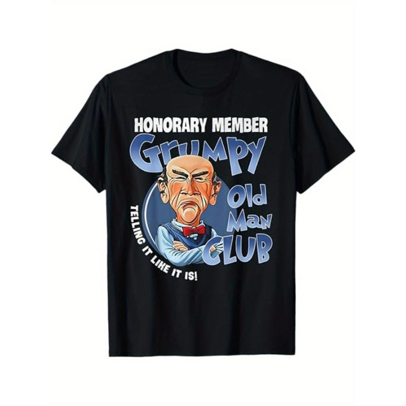 

Honorary Old For " Humorous T-shirt For Men - Vintage Style, Breathable Cotton , Short Sleeve, Round Neck - Ideal Gift For Dad, Husband, - Black, Sizes S-xxxl