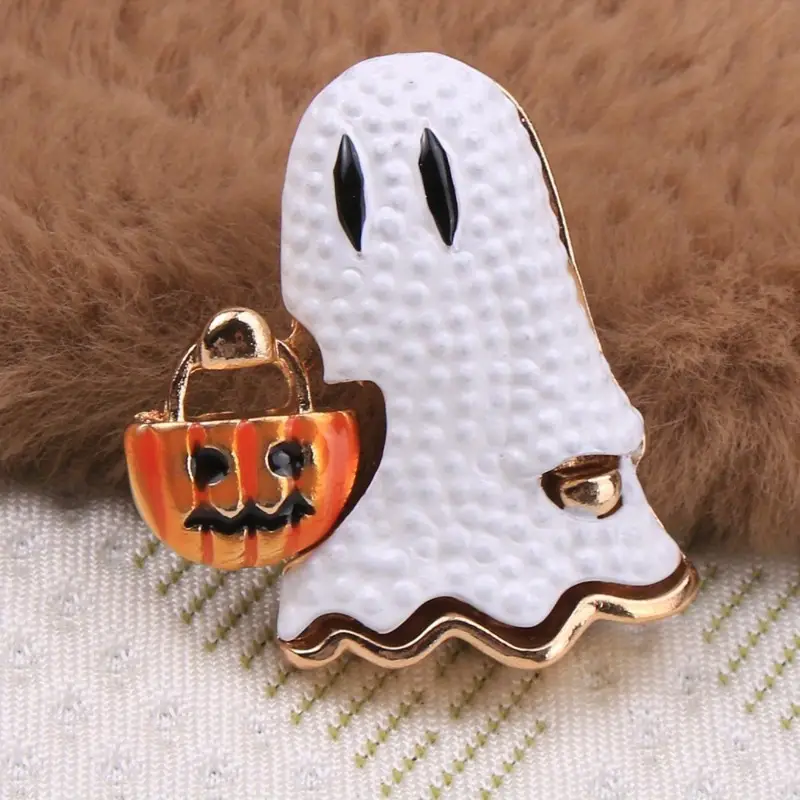 halloween pumpkin brooch pin vintage inspired Temu New Zealand