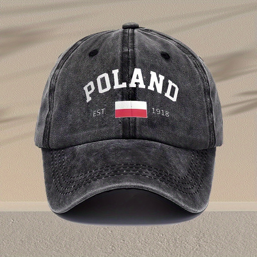 E-shop Unisex Vintage Gewaschene Baseballkappe - Verstellbare Atmungsaktive Trucker-Mütze mit ""-Schriftzug, Leichte Freizeit-Dad-Hut für