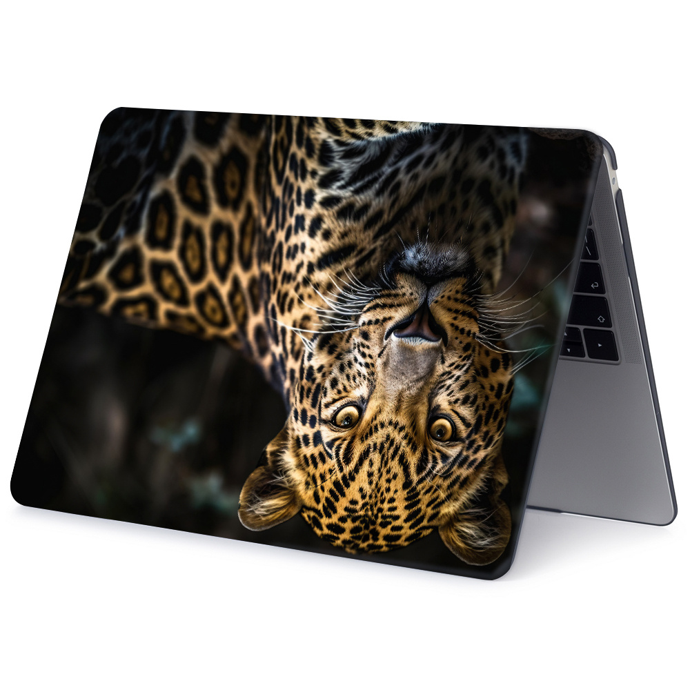 Leopard Print Laptop Case for MacBook Air 15, Hard Shell