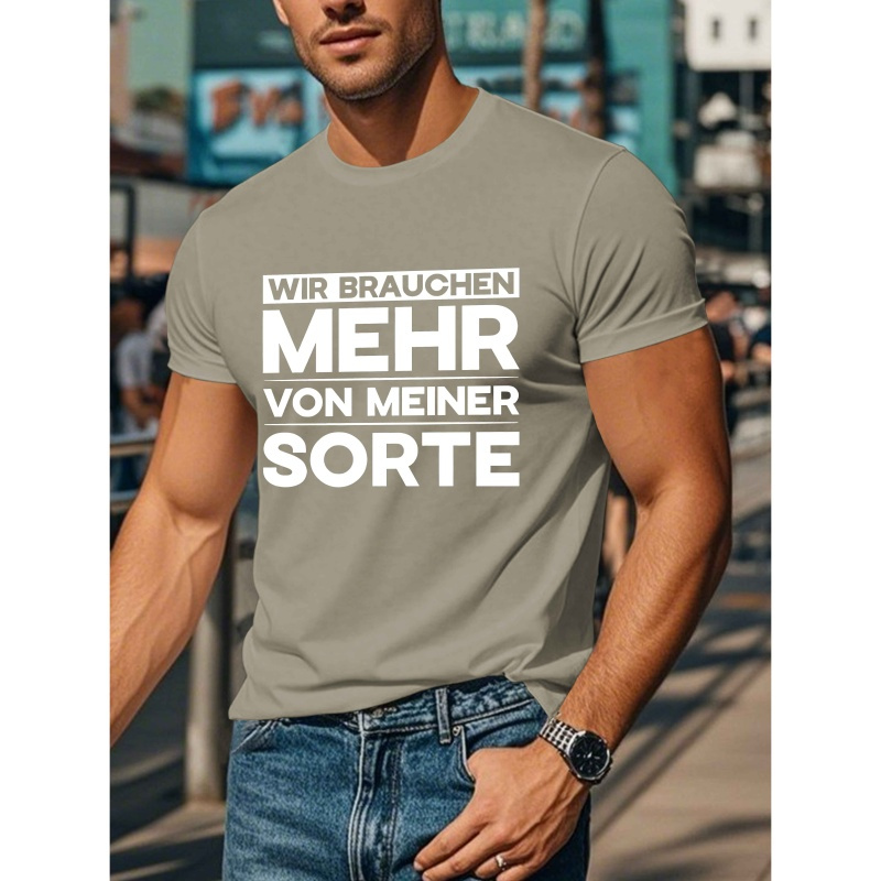 

Fun German Quote Men's Royal Blue T-shirt - Casual & Comfortable Polyester, Short Sleeve, Round Neck, Machine Washable Summer Top