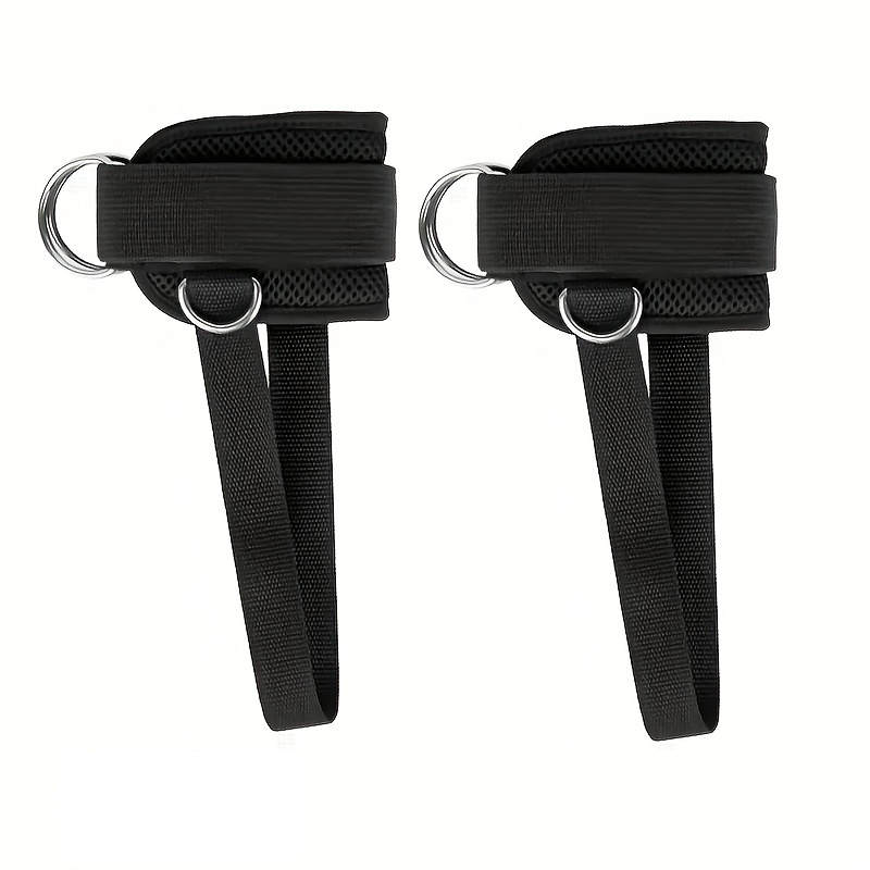TEMU LINGPENG Lot de 2 Sangles de Cheville Rembourrées - Manchons de Cheville Ajustables et Confortables, Équipement d'Entraînement des Fesses et des