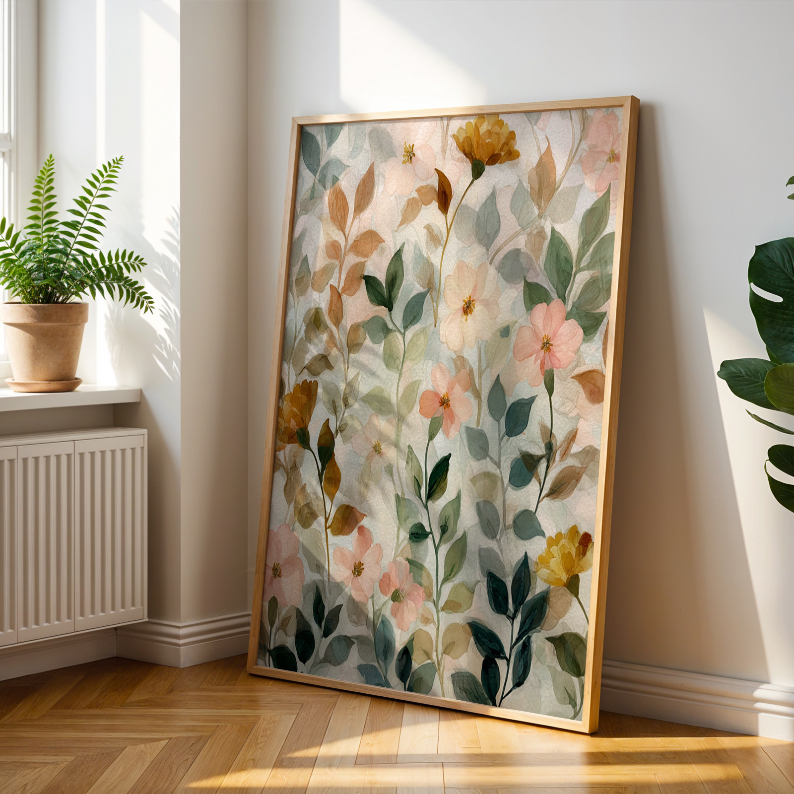 E-shop 2D Flach, 2D Flach, ., Wandkunst, Vintage Poster, Vintage Wildblumen Kunstdruck, Böhmischer Landhaus Leinwandgemälde, Schlafzimmer Dekoration,
