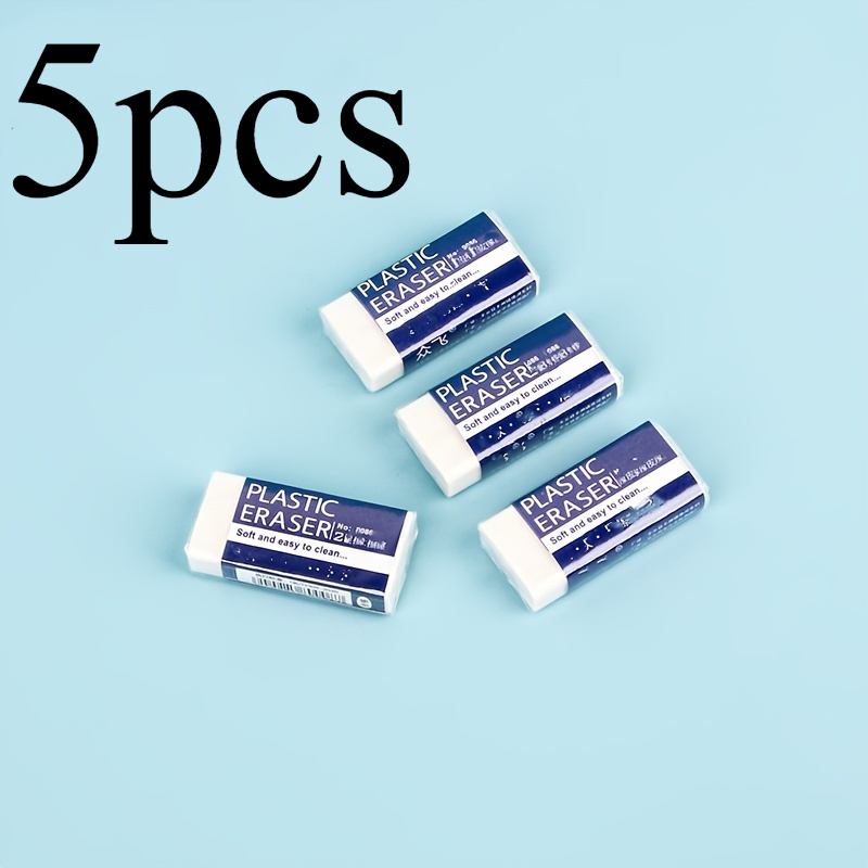 TEMU 5/10 Pack 2b Eraser Exam Drawing Pvc Eraser Clean Small Stationery Set, Back To School, School Supplies, Kawaii Stationery, Colorful Stationery