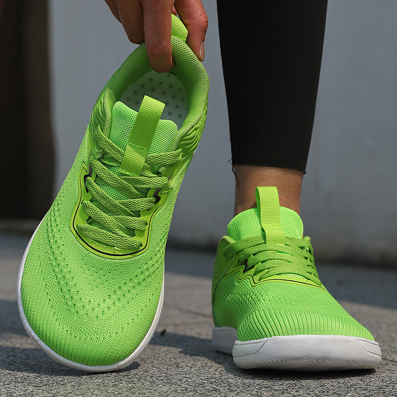 TEMU Women's Thickened Wide Toe Running Shoes, Mesh Design Breathable And Non-stuffy, Lightweight Soft Sole Anti-slip, Color Vibrant And Attractive,