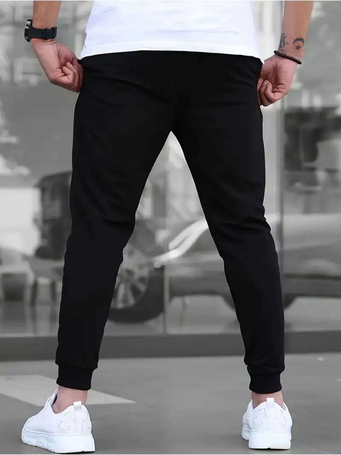 Men'S 2pcs Track Pants - Low to High Price, Machine Washable Regular Fit Jogger Pants with Pockets for Gym Running, Outdoor Training & Hiking, Autumn/Winter Sports, Jogging Pants, Hiking Apparel, Sporty Design, Durable Fabric