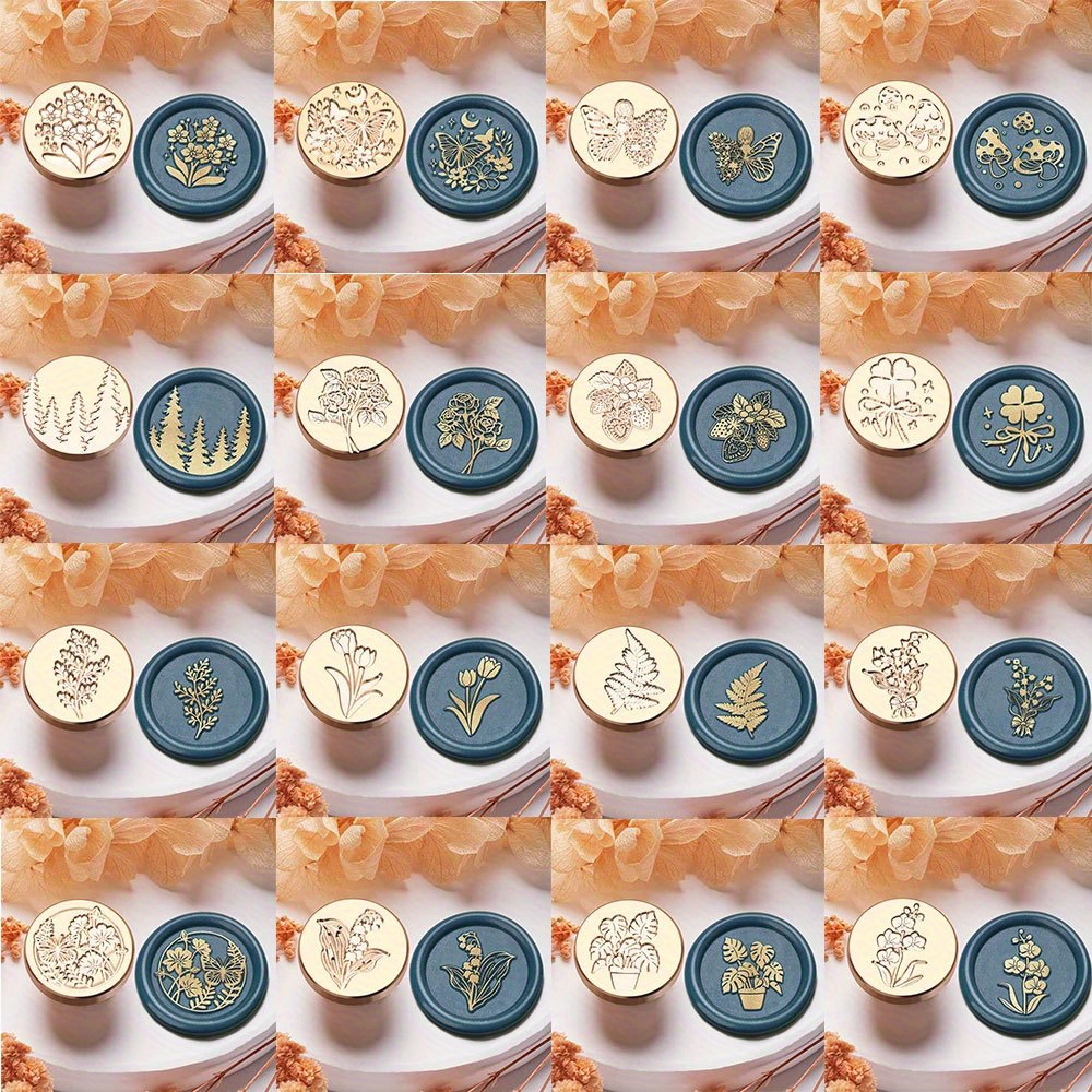   tulips wax seal stamp roses lilies butterflies fairies mushrooms seal stamp surgue stamps head for notebook envelopes gift cards decorations 0