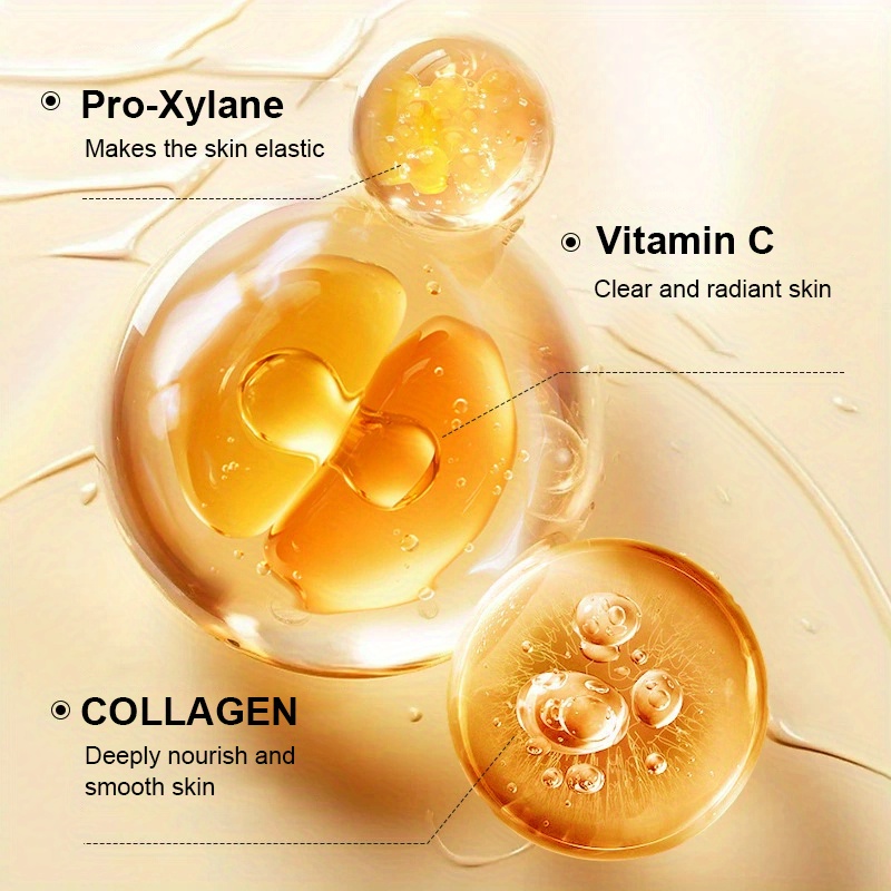 8pcs Ensemble de soins de luxe en collagène lumineux beige - Nourrit en profondeur et lisse le beige lumineux - Contient le Pro-Xylane, la vitamine C - Contient un nettoyant, un toner, un sérum, une crème pour les yeux, une crème de jour, une crème de nuit - Boîte cadeau haut de gamme, convient comme cadeau de vacances, spray ignifuge pour hommes, lotion pour femmes, lotion corporelle, crème pour hommes