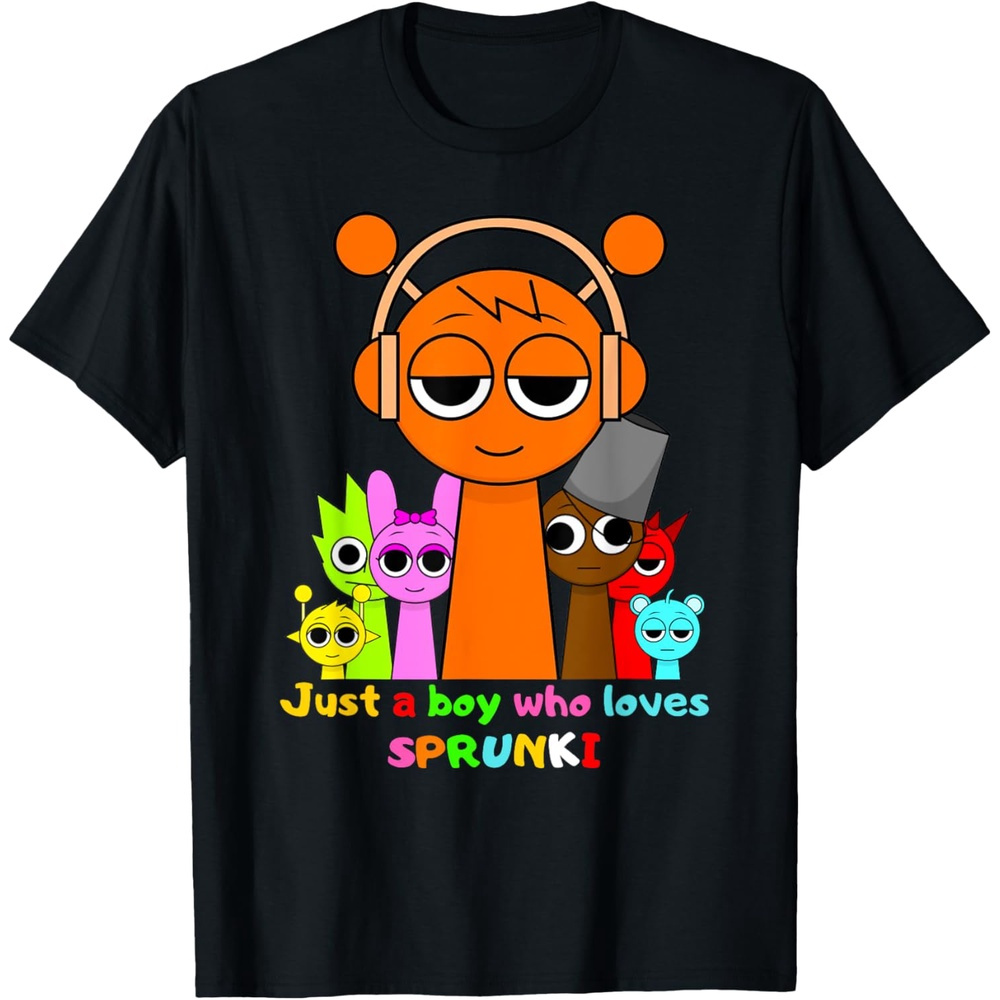 

A Humorous Sprunki, Simply A Boy Who Sprunki, Boys Or Girls, Wearing A Sprunki Beat T-shirt.