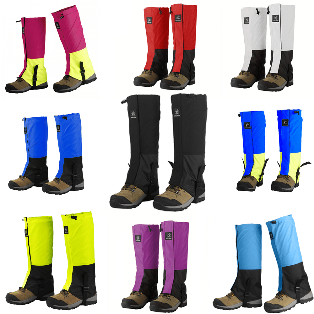 

Versatile Waterproof Gaiters For Hiking & Hunting - 1 Pair, Windproof & Cold-resistant, Polyester Fiber, Outdoor Leg Protectors In Assorted Colors