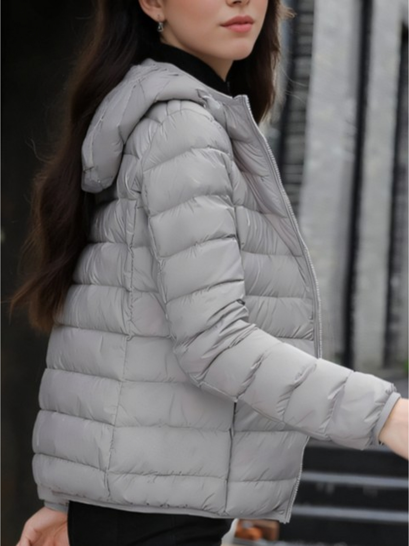 womens lightweight hooded short feather jacket loose - Temu Cyprus