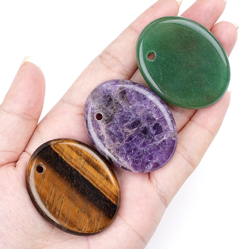 Artificial Crystal Palm Stone Pendant for DIY Necklace Charm
