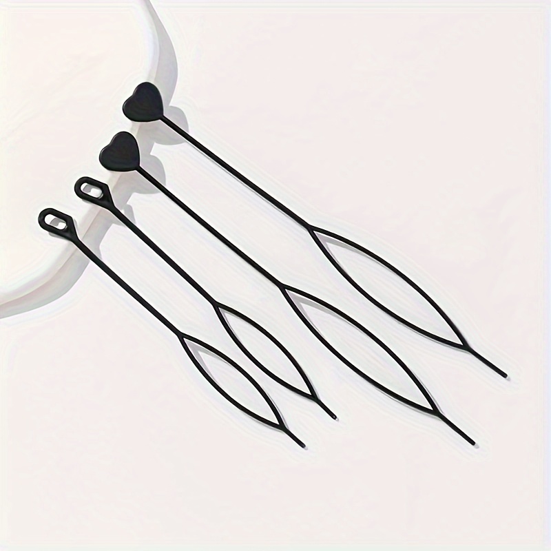 4pcs Braiding Tool Set, Durable Bead , Suitable For Twist And Cornrow Braids, Unscented Hair Accessories, Suitable For Normal And Relaxed Texture Hair