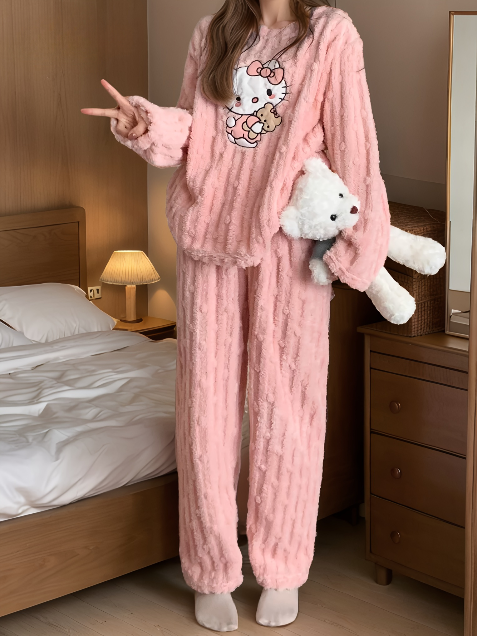 nuovo elegante casual rosa e for hello Temu Italy