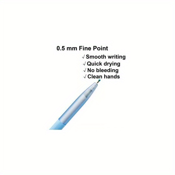 6pcs retractable pens with cute penguin design - black ink, durable metal construction,    , school, office, and party favors, penguin gifts, school stationery,   design, metallic   Product details 2